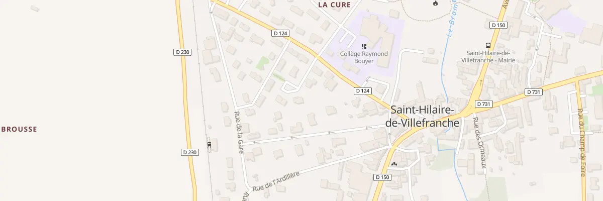 Plan du 5518 Le Bourg Sud Ouest à Saint-Hilaire-de-Villefranche