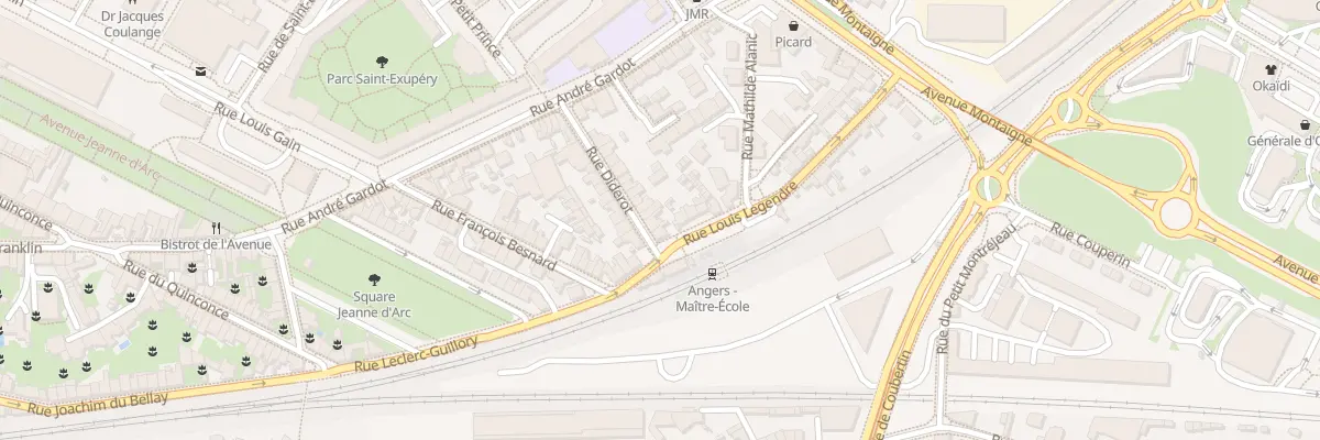 Plan du 19 Rue Diderot à Angers