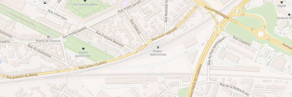 Plan du 4 Rue Leclerc Guillory à Angers