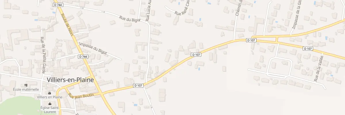 Plan du 23 Rte de St Maxire à Villiers-en-Plaine