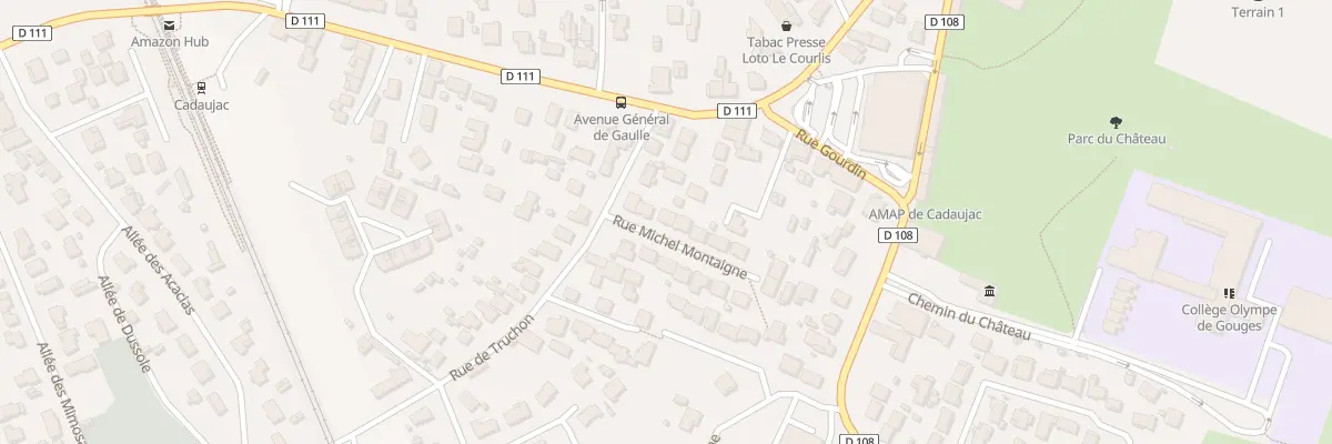Plan du 36 Rue Michel Montaigne à Cadaujac