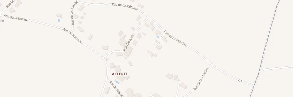 Plan du 40 Rue de la Métairie à Vallans