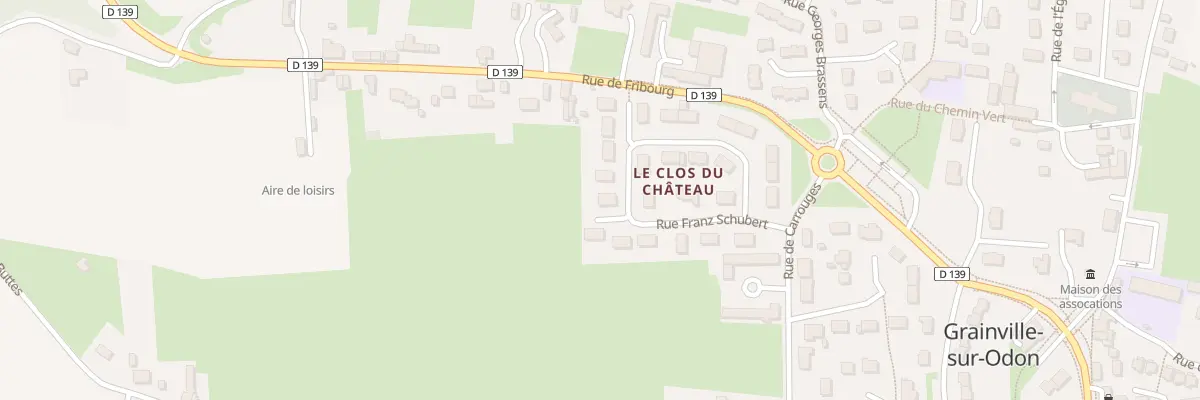 Plan du 13 Rue Franz Schubert à Grainville-sur-Odon