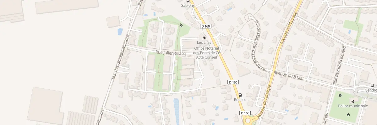 Plan du 16 Rue Hervé Bazin aux Ponts-de-Cé