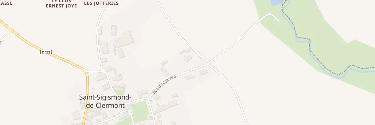 Plan du 13 Rue du Calvaire à Saint-Sigismond-de-Clermont