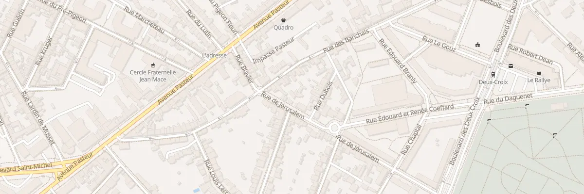 Plan du 3T Rue de Jérusalem à Angers
