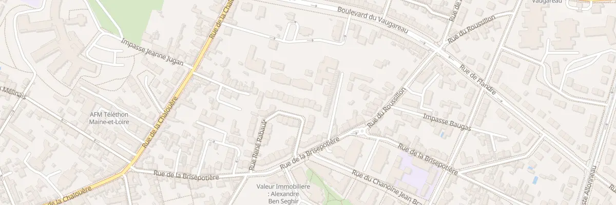 Plan du 29 Rue René Rabault à Angers