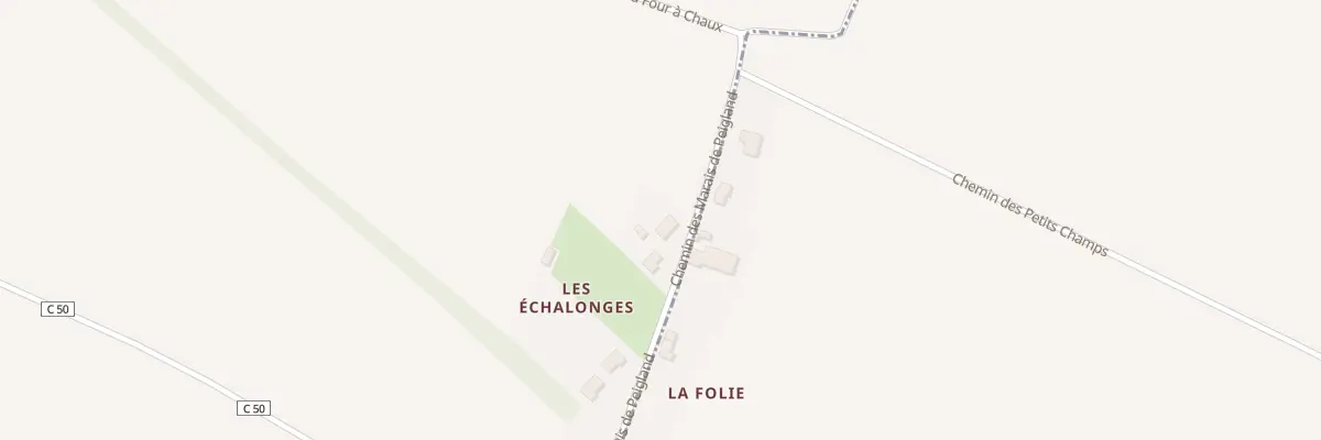 Plan du 13 Che des Marais de Peigland à Coulon