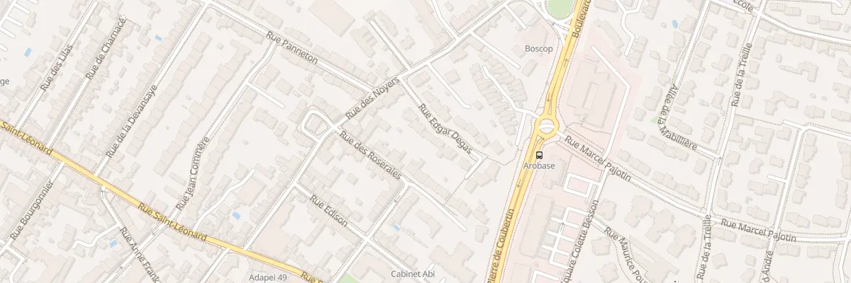 Plan du 8 Rue Edgar Degas à Angers