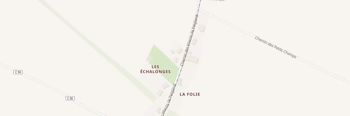 Plan du 11 Che des Marais de Peigland à Coulon