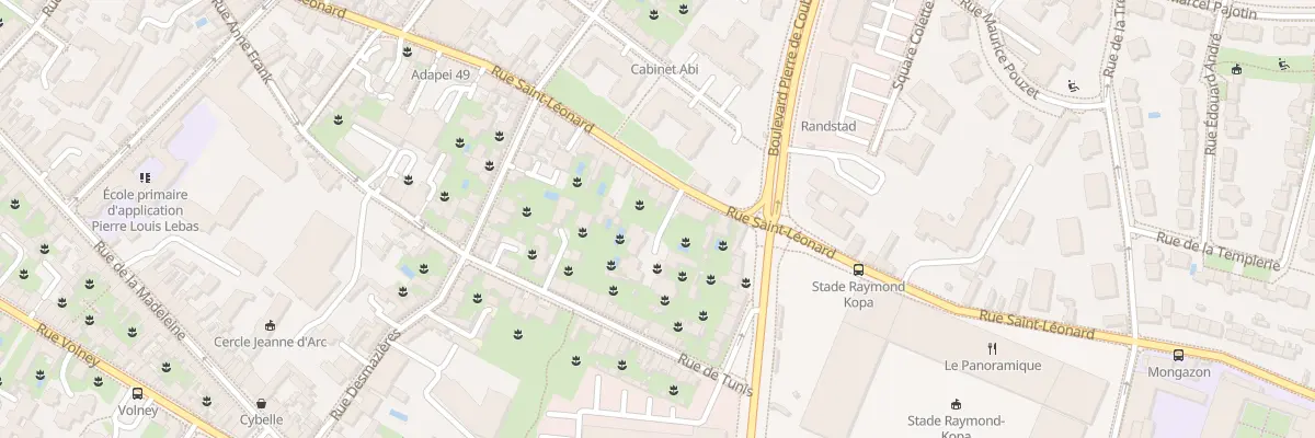 Plan du 172 Rue Saint-Léonard à Angers