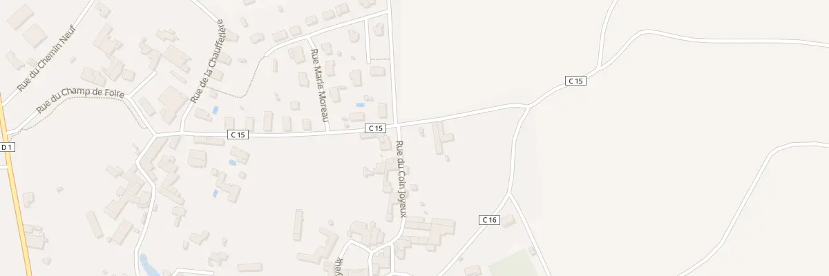 Plan du 36 Rue du Coin Joyeux à La Foye-Monjault
