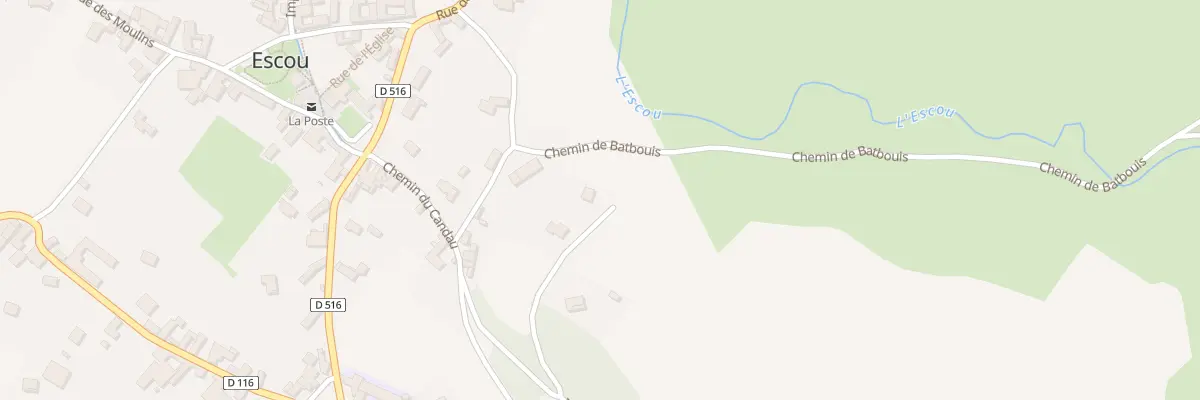 Plan du 5610 Lanageix à Escou