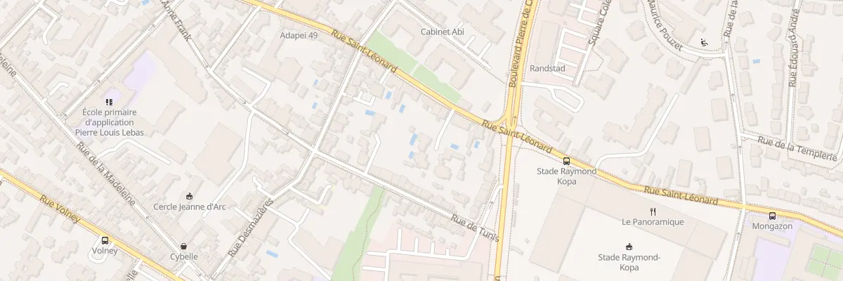 Plan du 174 Rue St Leonard à Angers