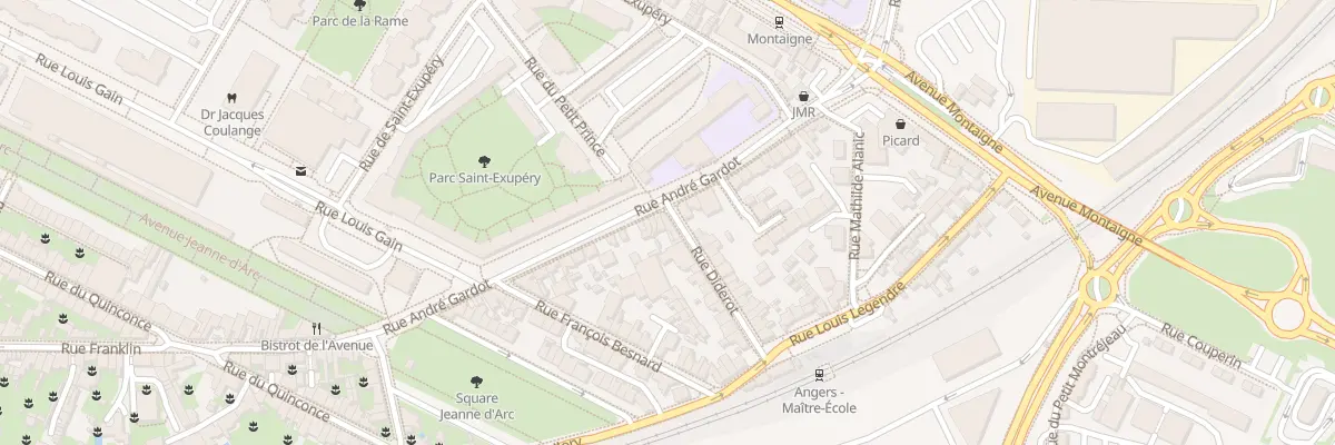 Plan du 2 Rue Diderot à Angers