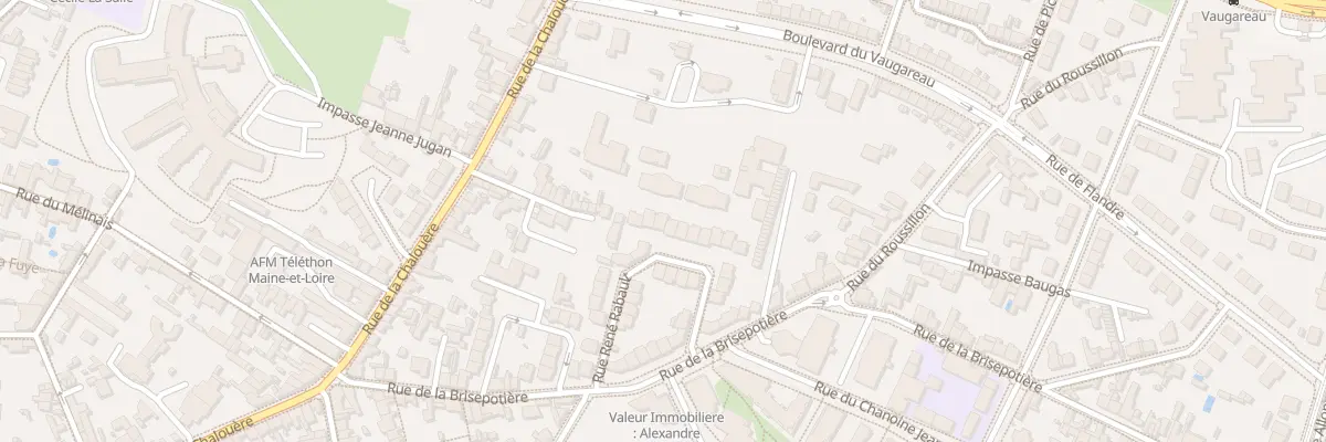 Plan du 19 Rue René Rabault à Angers