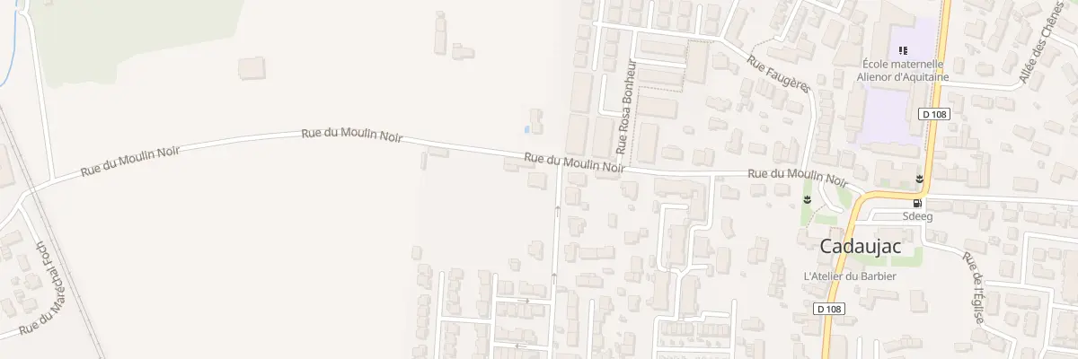 Plan du 296 Rue du Moulin Noir à Cadaujac