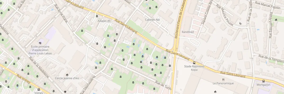 Plan du 164 Rue St Leonard à Angers