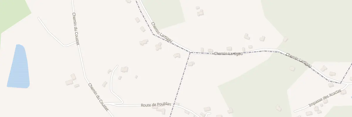 Plan du 370 Che Lartigau à Serres-Sainte-Marie