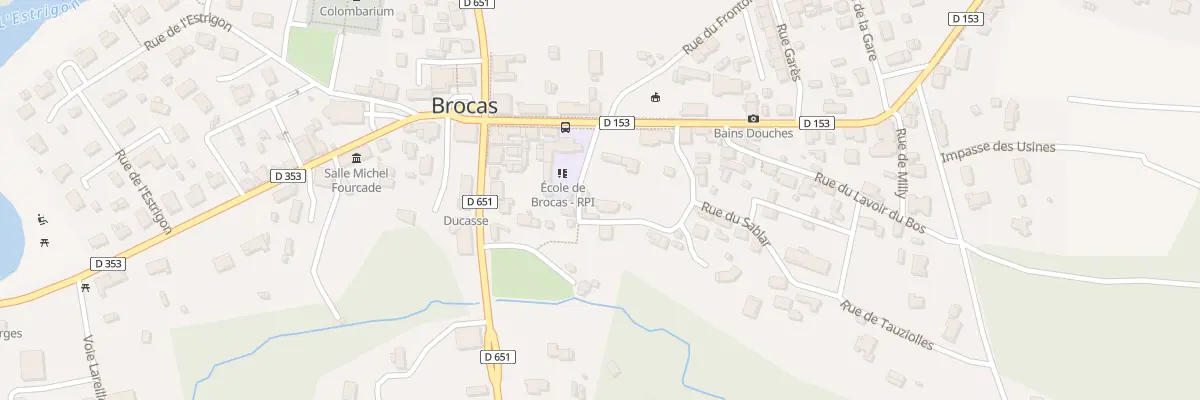 Plan du 67 Imp des Ecoles à Brocas