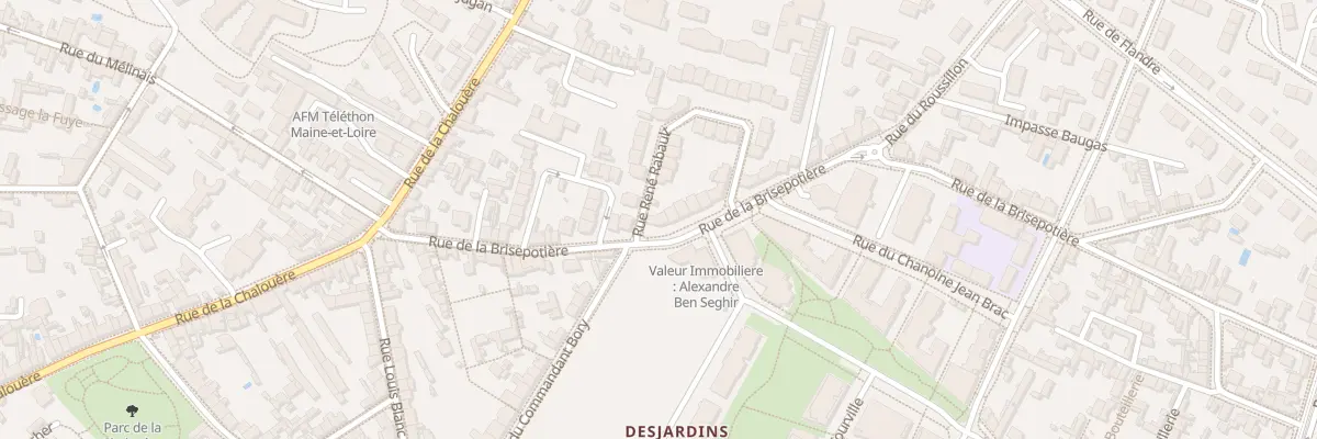 Plan du 21 Rue de la Brisepotière à Angers