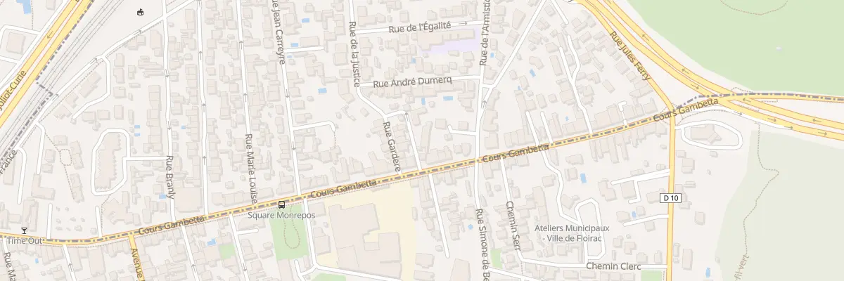 Plan du 86 Crs Gambetta à Cenon