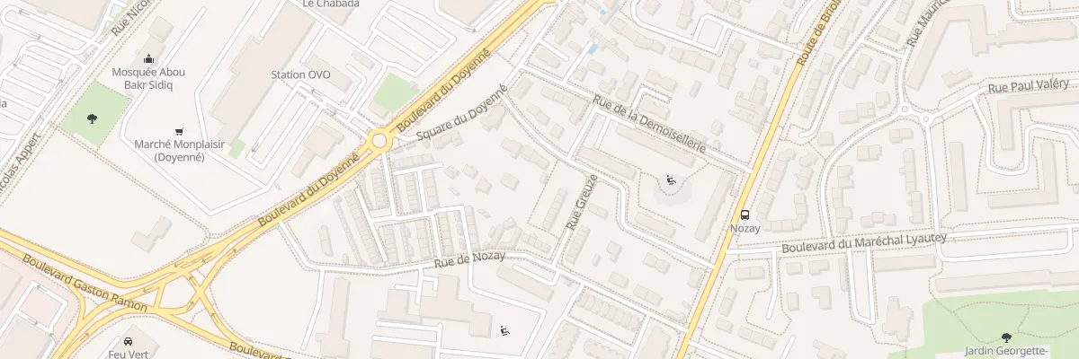 Plan du 10 Rue Horace Vernet à Angers