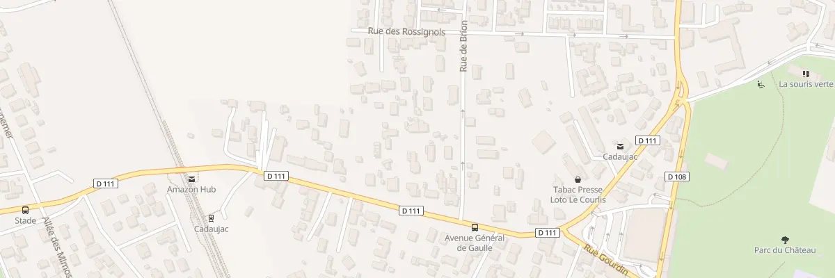 Plan du 128 Rue de Brion à Cadaujac