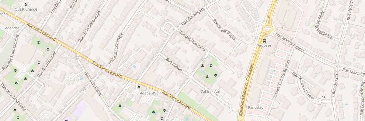 Plan du 11 Rue Édison à Angers
