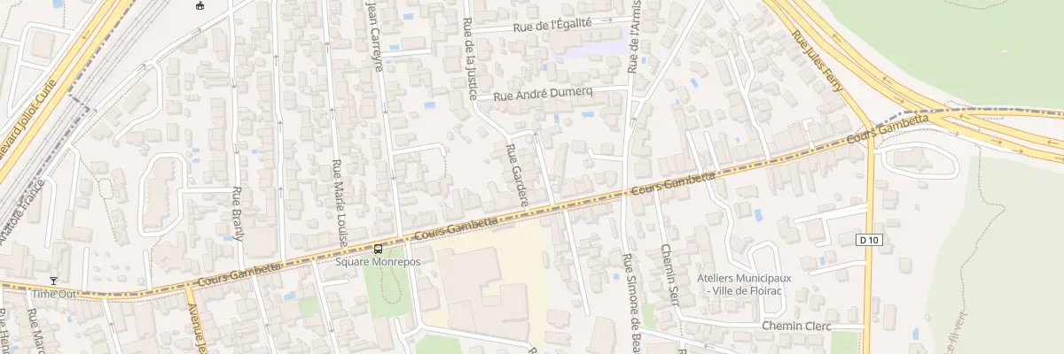 Plan du 4 Rue Gardere à Cenon