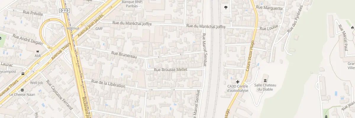 Plan du 73 Rue Brunereau à Cenon