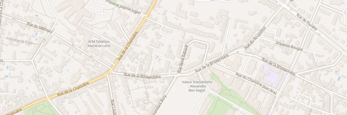 Plan du 21 Rue des Ardrières à Angers