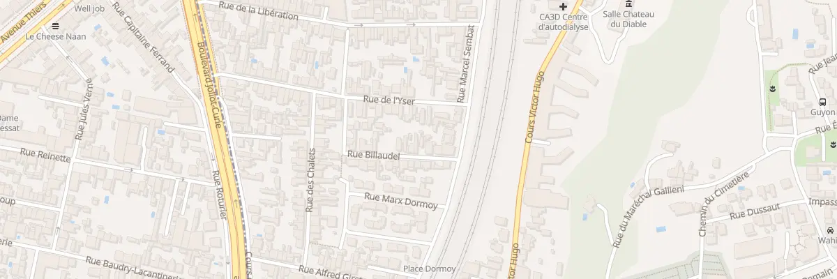 Plan du 22 Rue Billaudel à Cenon