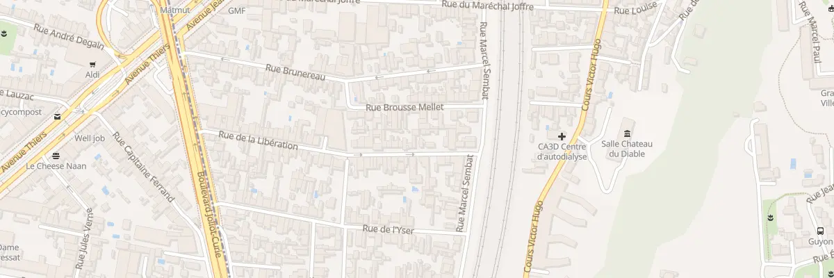 Plan du 62 Rue de la Libération à Cenon