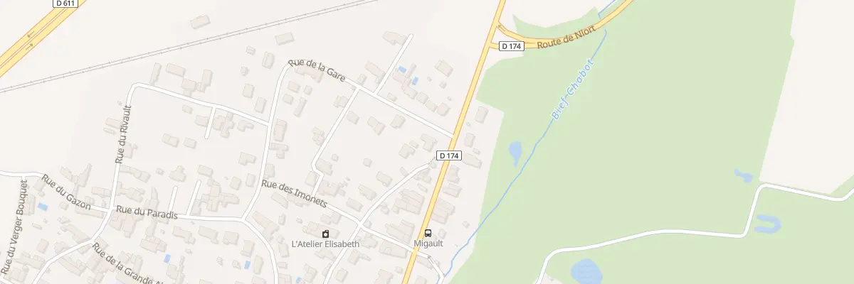 Plan du 89 Rue Amédée et Norbert Migault à Frontenay-Rohan-Rohan