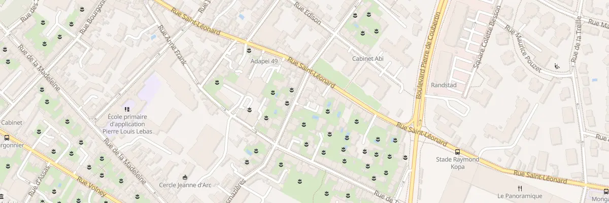 Plan du 154 Rue St Leonard à Angers