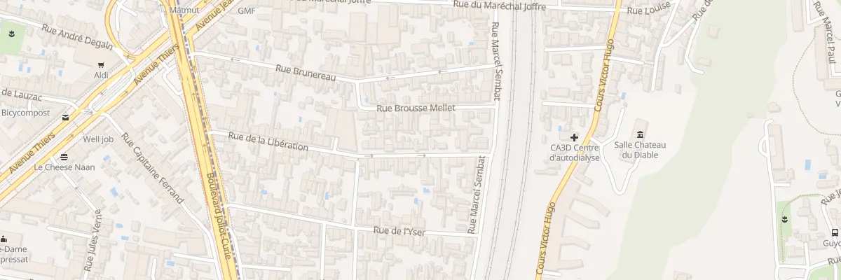 Plan du 60 Rue de la Libération à Cenon