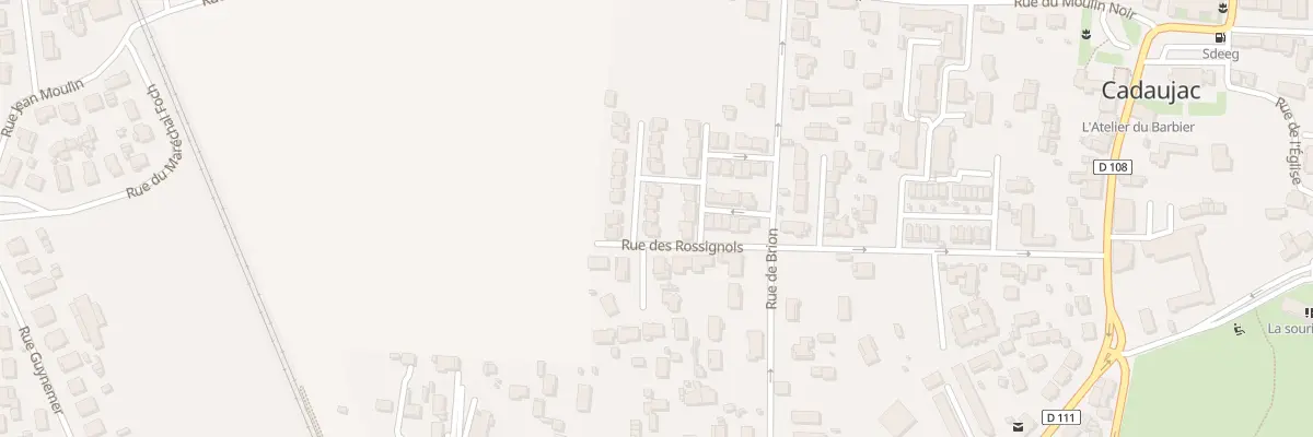 Plan du 3 All des Fauvettes à Cadaujac