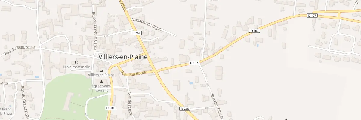 Plan du 7 Rte de St Maxire à Villiers-en-Plaine