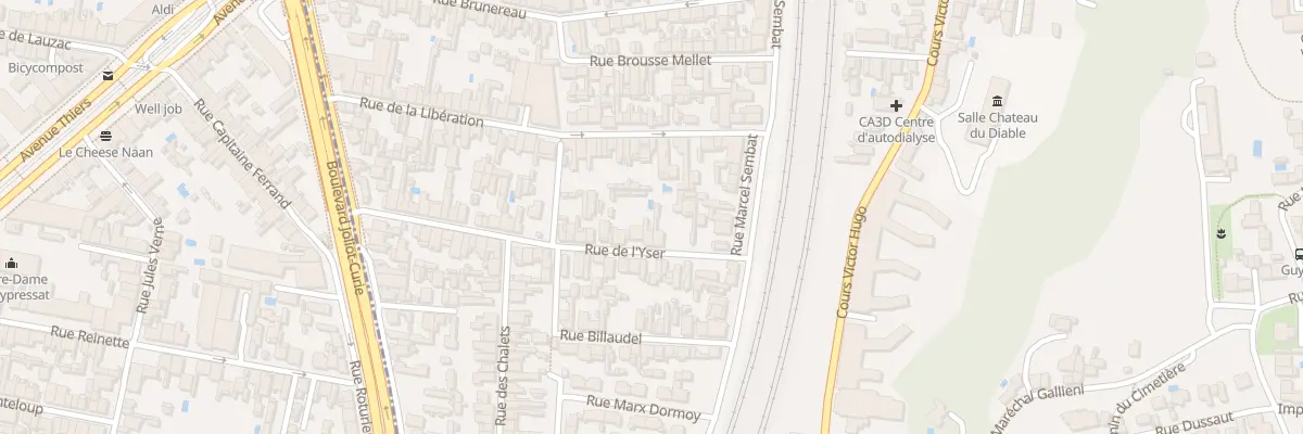 Plan du 56 Rue de l’Yser à Cenon