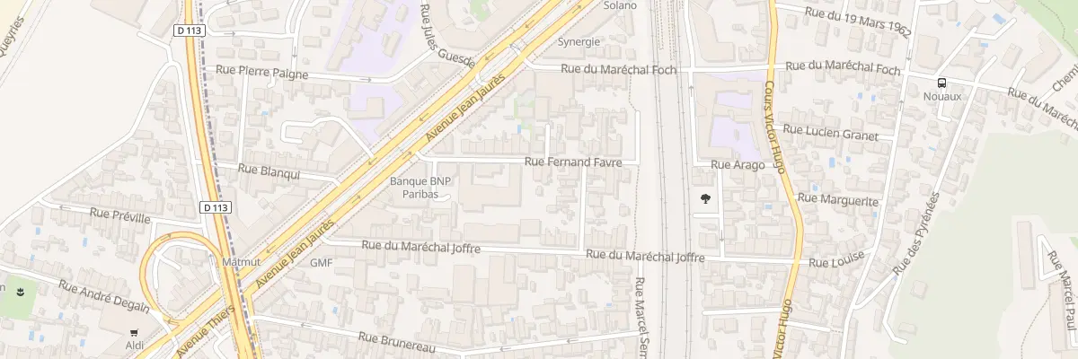Plan du 21 Rue Fernand Favre à Cenon