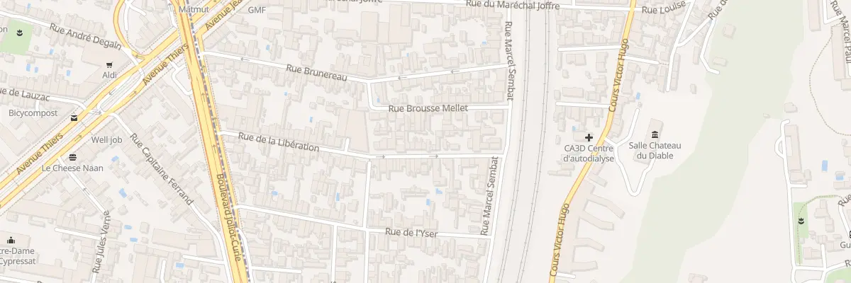 Plan du 58 Rue de la Libération à Cenon