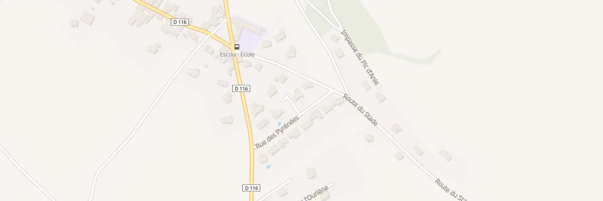Plan du 2 Imp de la Plaine à Escou