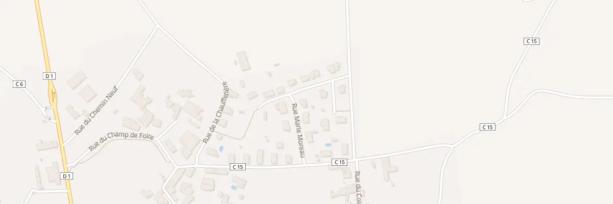 Plan du 6 Rue Marie Moreau à La Foye-Monjault