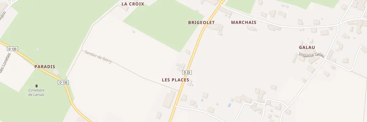 Plan du 21 Les Places à Lansac