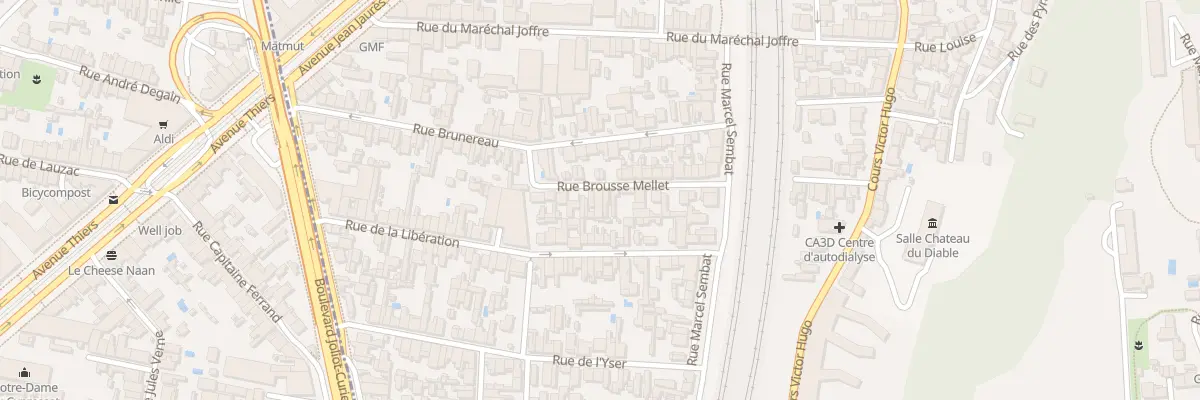 Plan du 13 Rue Brousse Mellet à Cenon