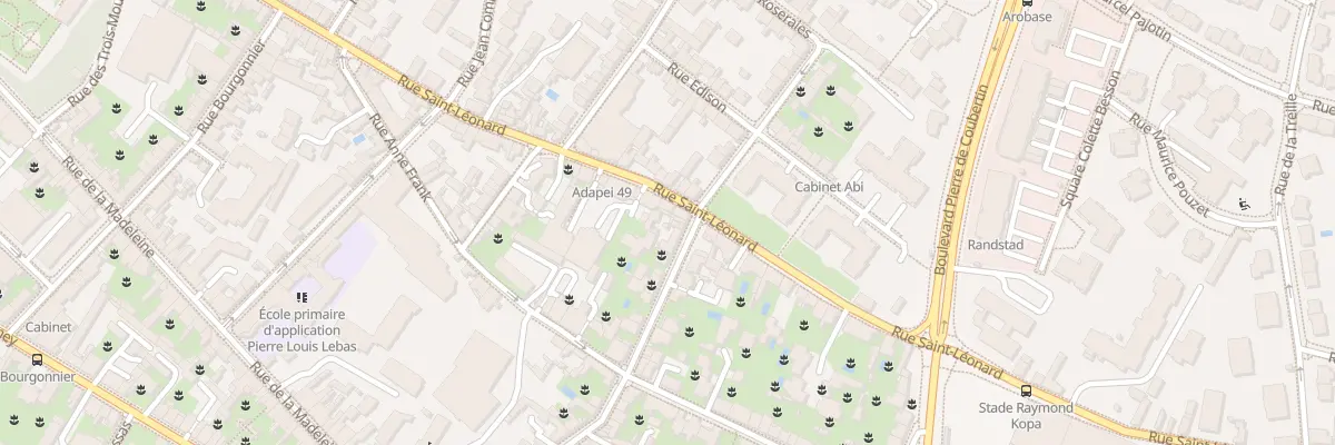 Plan du 140 Rue St Leonard à Angers