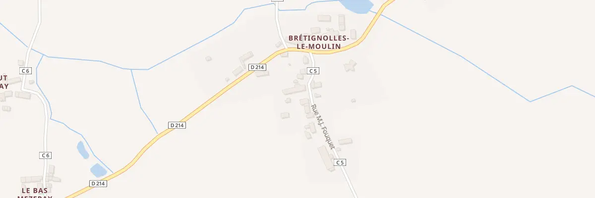 Plan du 8 Rue Mj Fouquet Bretignoll au Housseau-Brétignolles