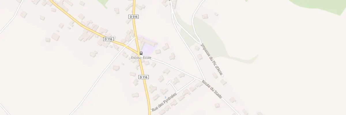 Plan du 5858 Lalanne à Escou
