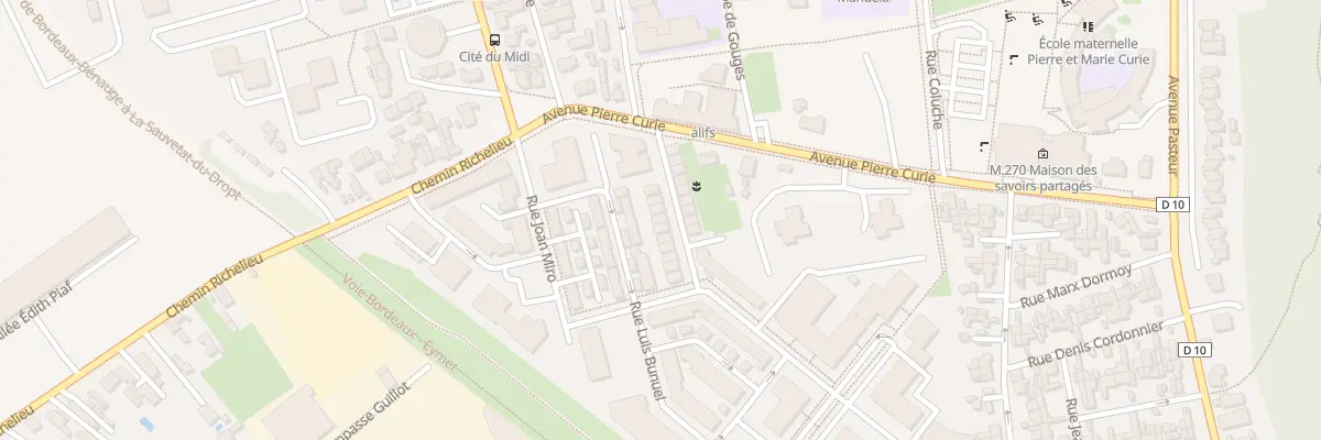 Plan du 13 Rue M de Cervantes à Floirac